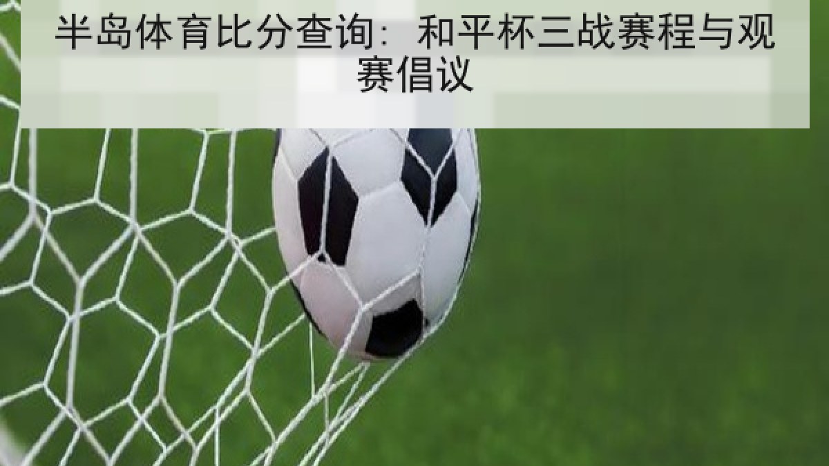 半岛体育比分查询: 和平杯三战赛程与观赛倡议
